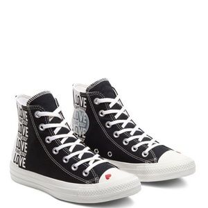 Love fearlessly converse sneakers